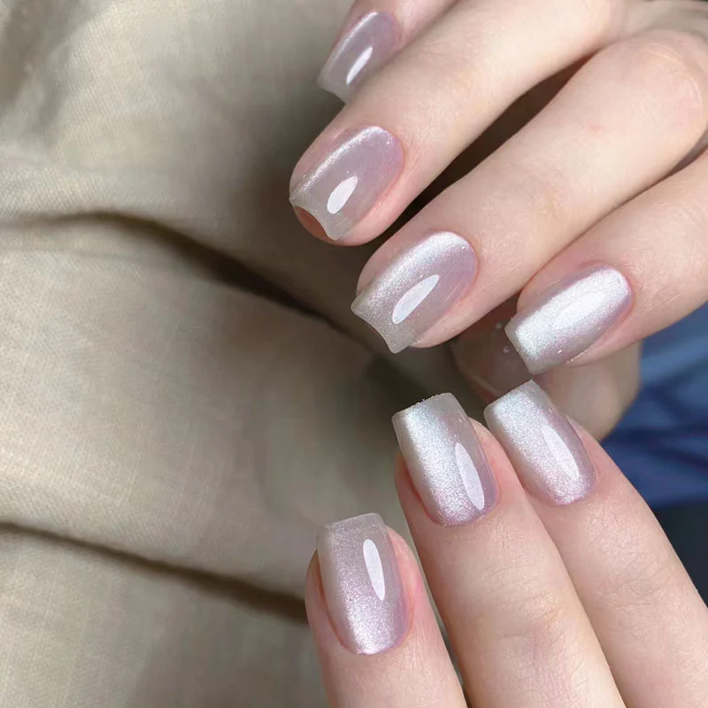 Glänzendes Kurzes Press-On Nagelset