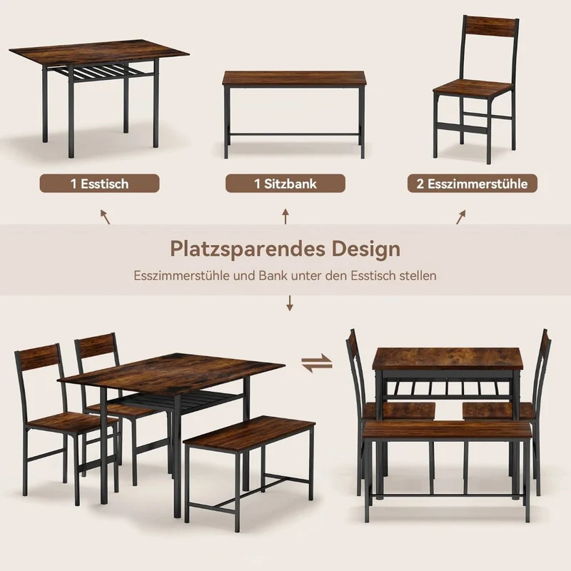 Esstisch 4 Personen Tisch Esszimmer
