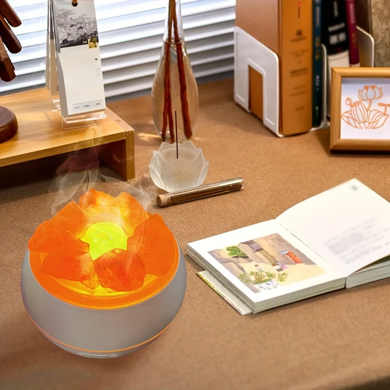 Skanto | Salzlampen Diffusor – 3-in-1 Ätherisches Öl Diffusor, Himalaya Salzlampe & Luftbefeuchter