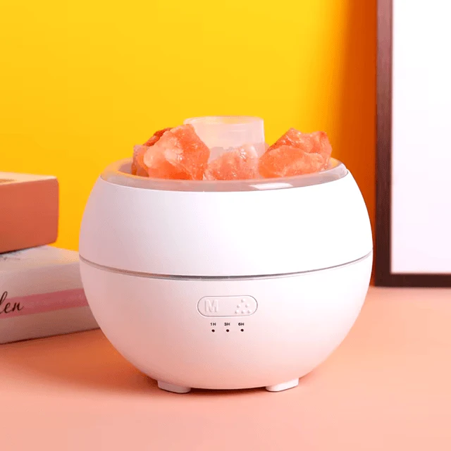 Skanto | Salzlampen Diffusor – 3-in-1 Ätherisches Öl Diffusor, Himalaya Salzlampe & Luftbefeuchter