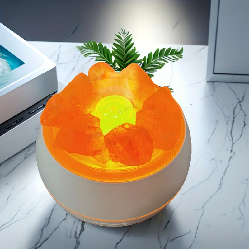 Skanto | Salzlampen Diffusor – 3-in-1 Ätherisches Öl Diffusor, Himalaya Salzlampe & Luftbefeuchter