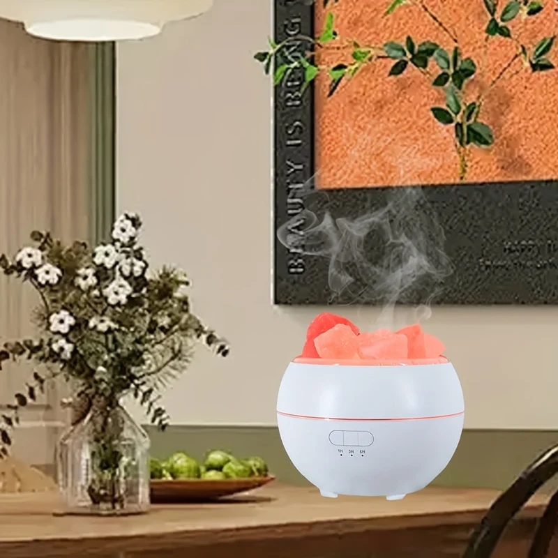 Skanto | Salzlampen Diffusor – 3-in-1 Ätherisches Öl Diffusor, Himalaya Salzlampe & Luftbefeuchter