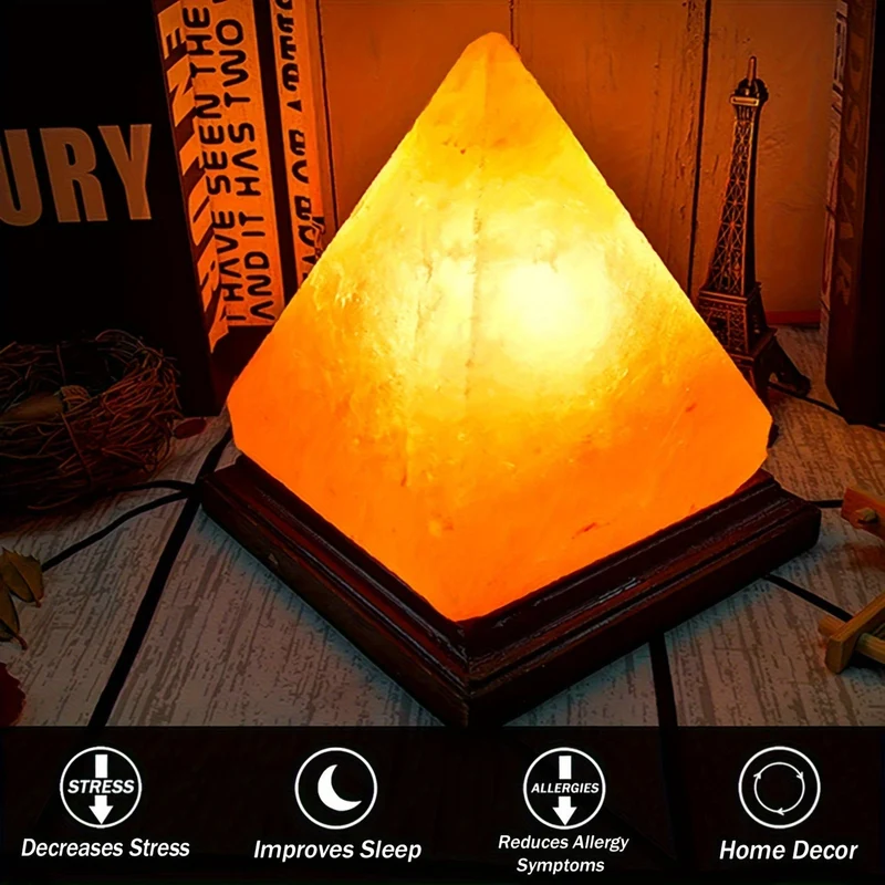 Skanto | Himalaya Salzlampe – Handgemachte 8-farbige LED, USB-betrieben