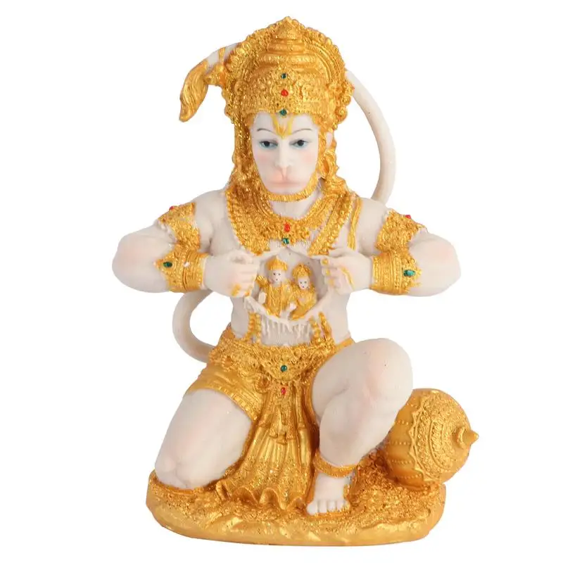 Skanto | 1 Stück Hanuman Buddha Affengott Figur Südostasiatischer Stil Heimskulptur Männer Hanuman Statue Buddha Figur Ornament
