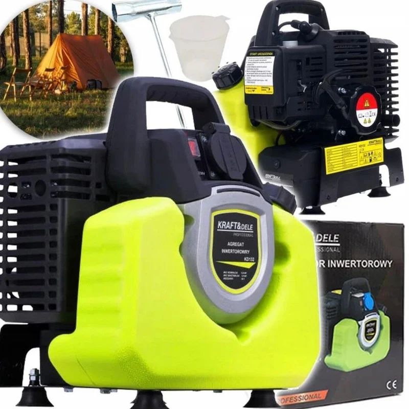 Inverter Stromgenerator 1kW 230V 2-Takt Camping Notstrom