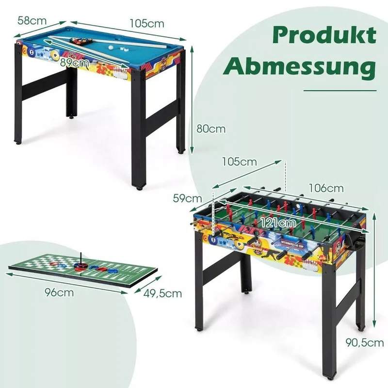 Spieltisch Tischkicker Kickertisch Aktivitätstisch Tischfußball