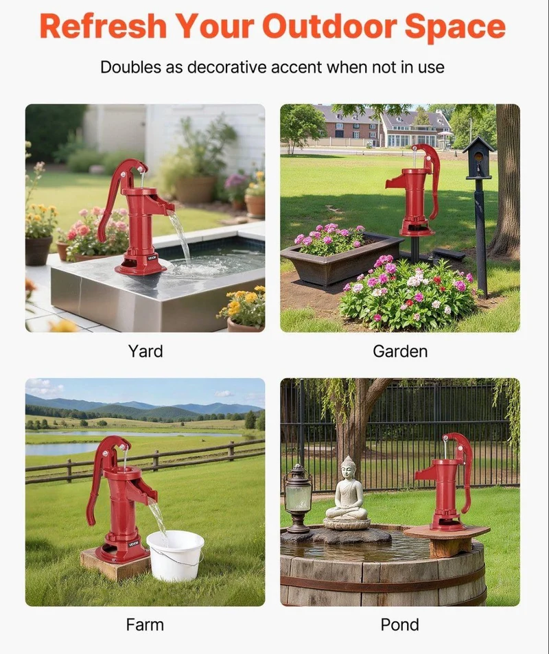 Schwengelpumpe Gusseisen Gartenpumpe Pumpe