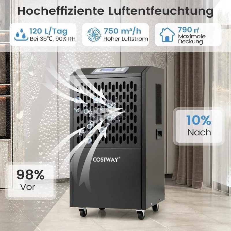 Industrie Luftentfeuchter 118L Bautrockner