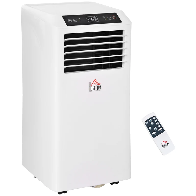 10000 BTU Mobile Air Conditioner w/ Cooling & Dehumidifier for Room up to 441 Sq. ft, White