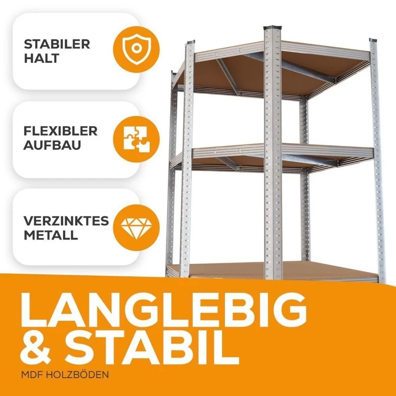Eck Schwerlastregal Regal Steckregal 875kg