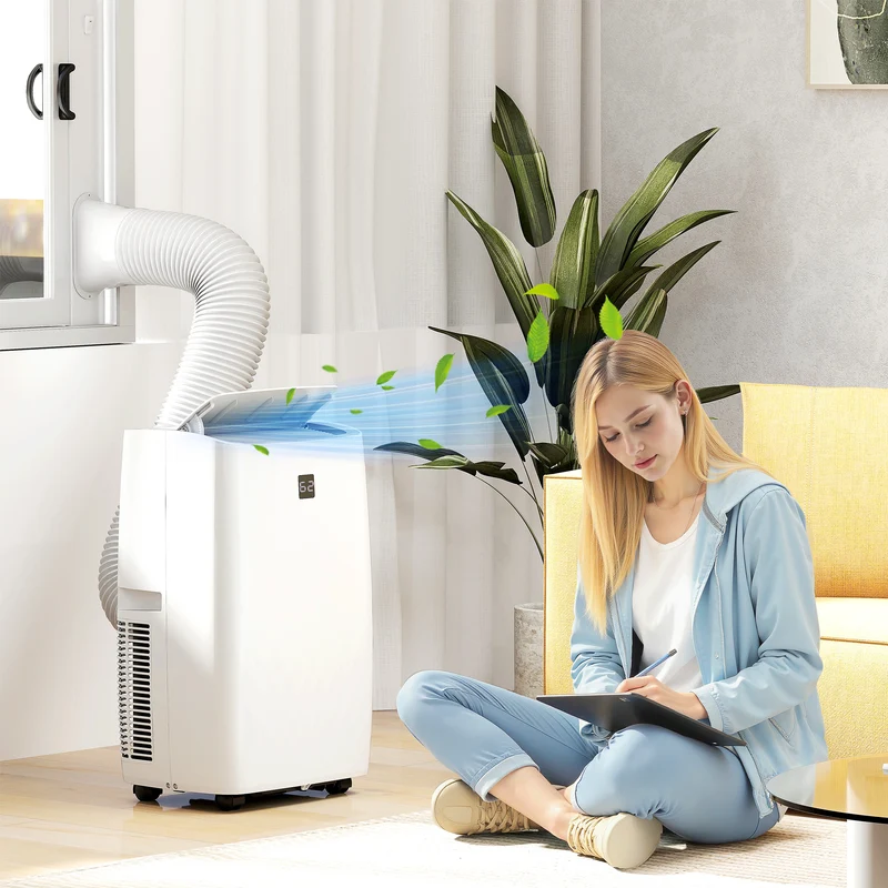 12000 BTU Air Conditioner with Dehumidifier & Auto Sleep Mode, for Room up to 550 Sq. ft