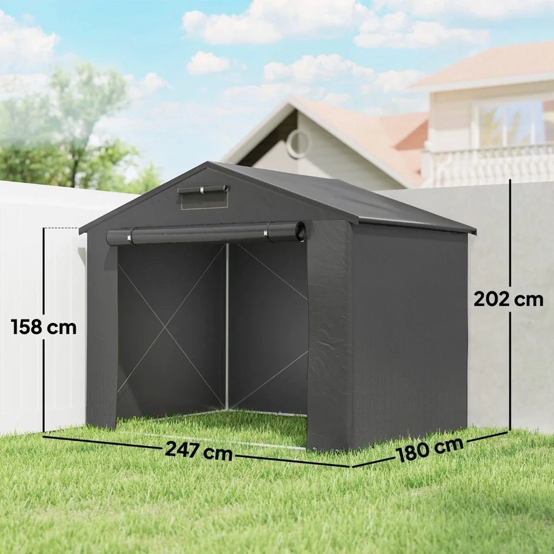 Zeltgarage Gerätezelt Gartenzelt 2,5x1,8m