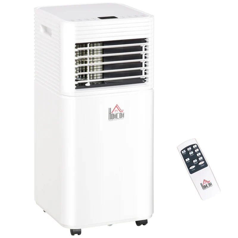 8000 BTU Portable AC Unit with Sleep Modes & Remote Control up to 344 Sq. ft, White