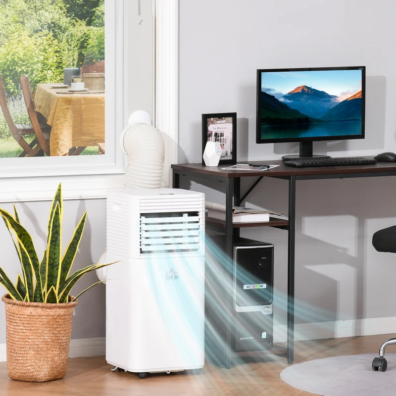 8000 BTU Portable AC Unit with Sleep Modes & Remote Control up to 344 Sq. ft, White