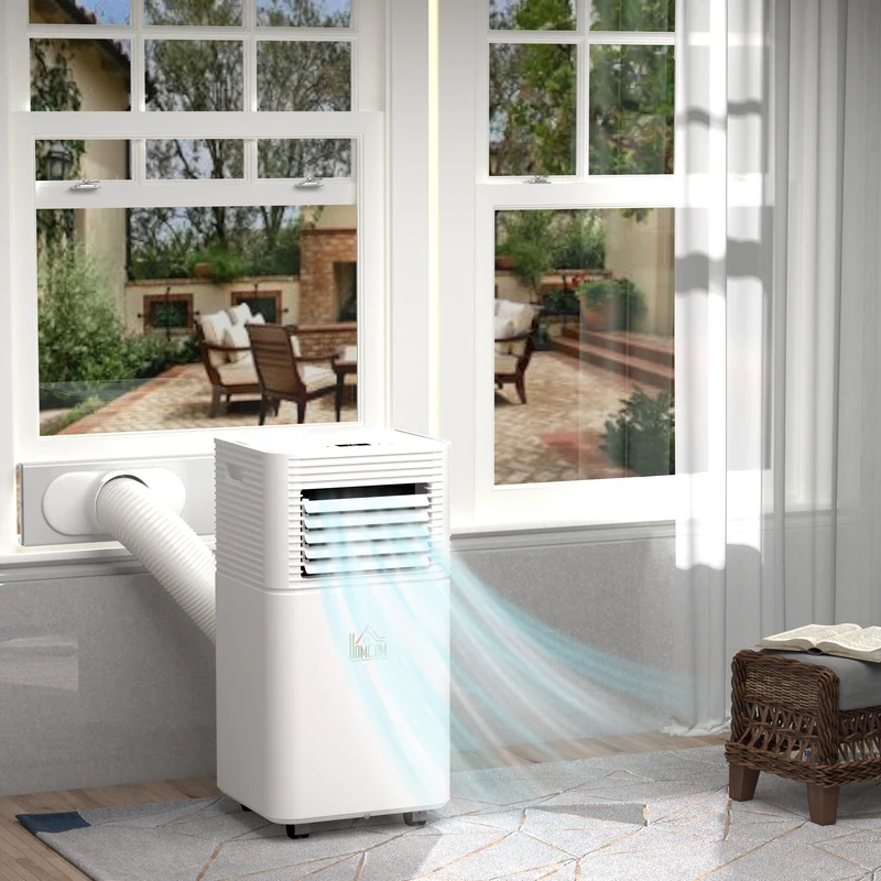 8000 BTU Portable AC Unit with Sleep Modes & Remote Control up to 344 Sq. ft, White