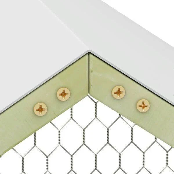 Hühnerstall Hühnergehege 4,5x1,5m Hühner