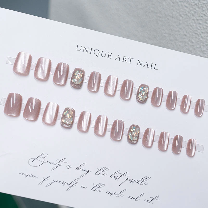 Glitzy Press-On Nagelset
