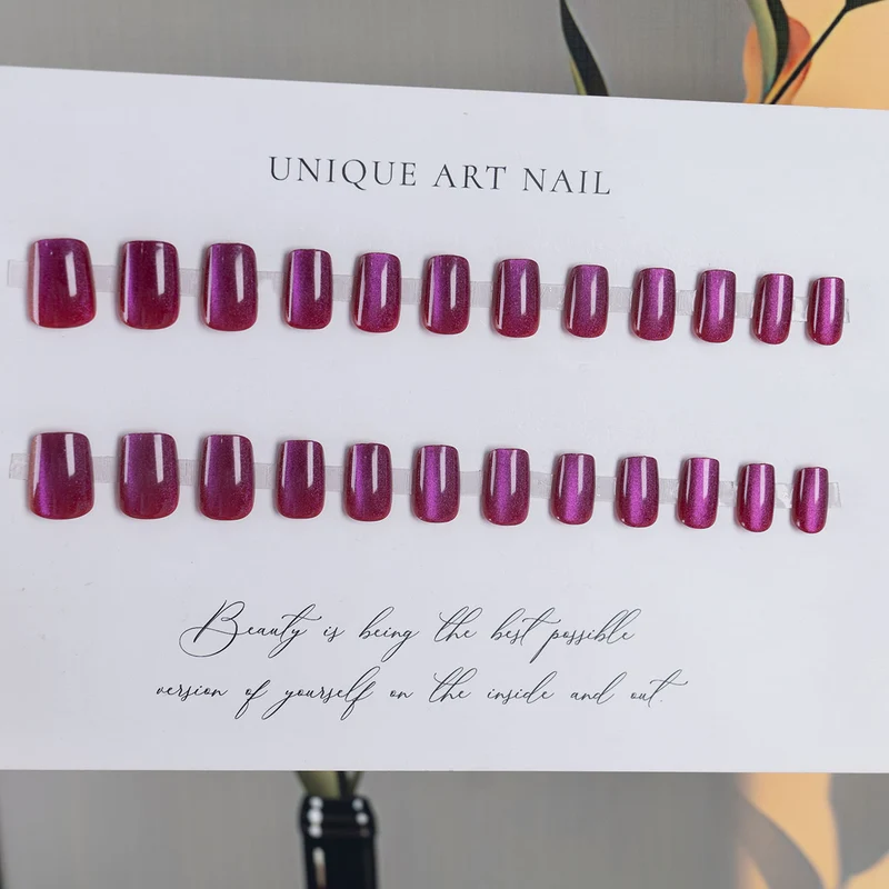 Glitzerndes ovales Press-On-Nagelset