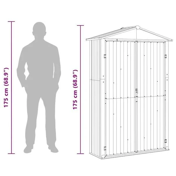 Gartenschrank Geräteschrank Werkzeugschrank Metallschrank Gerätehaus