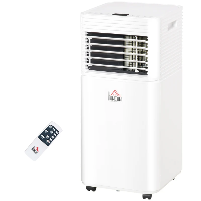 10,000 BTU Portable AC Unit with Dehumidifier & Fan, Rooms up to 344 Sq. ft for Home, White
