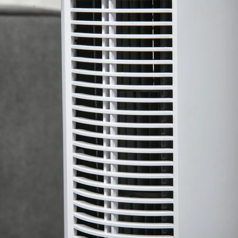 Freestanding Tower Fan Cooling for Home Bedroom with Oscillating & 4 Modes, White
