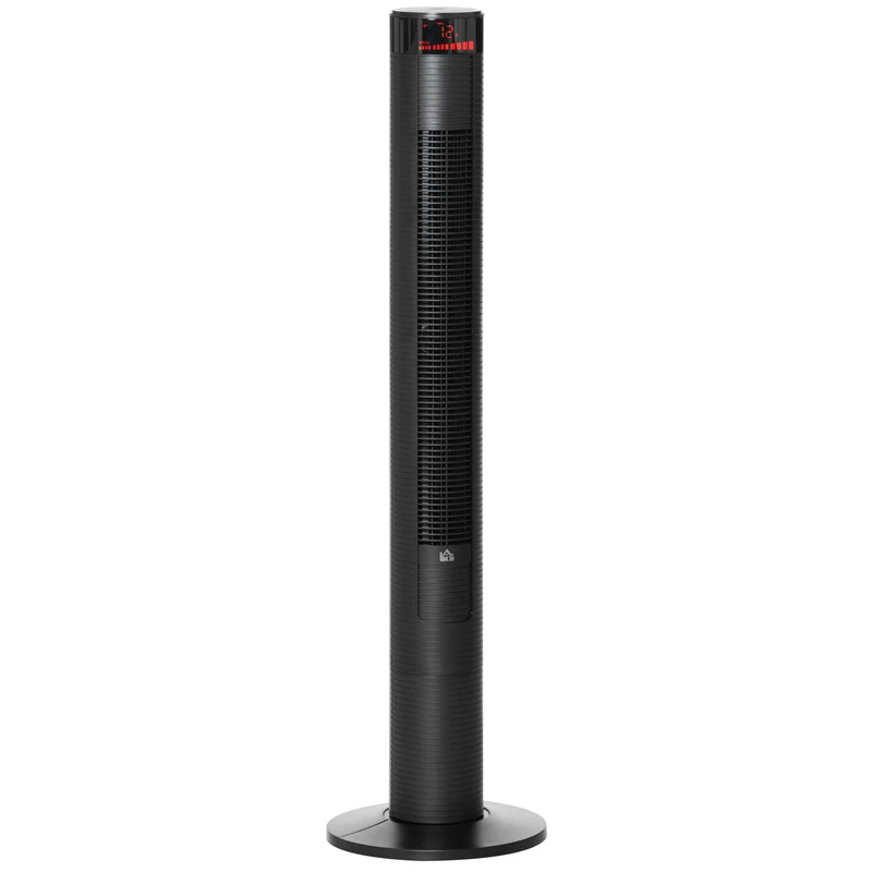 Freestanding Tower Fan Cooling for Home with 3 Speed & Remote Controller, Black