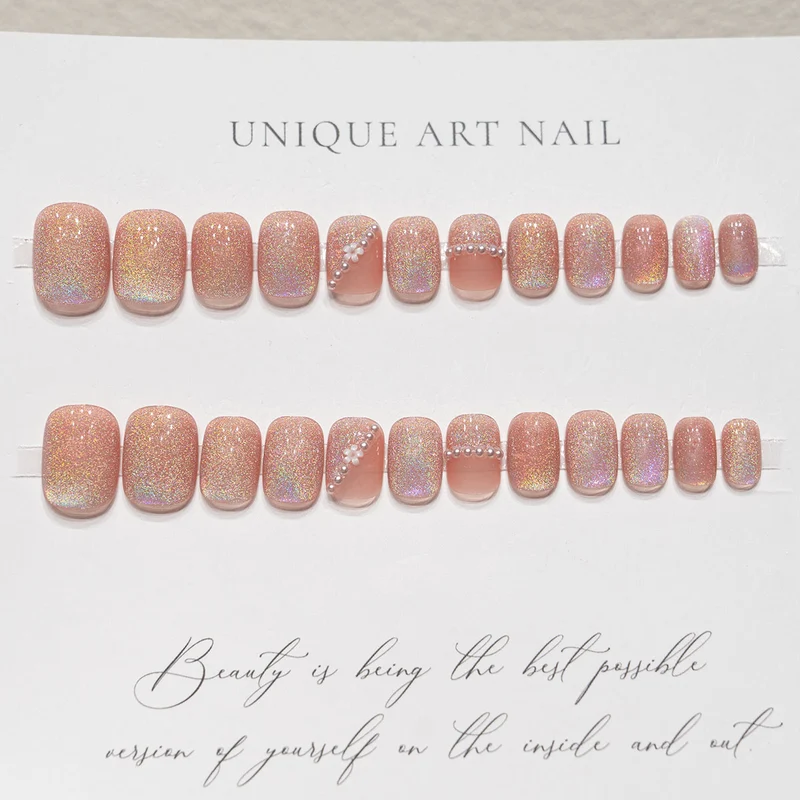 Glitzerndes Nagelkunst Press-On Set