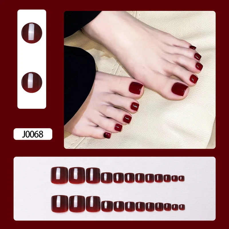 Glitzernde French Tip Zehennagelkunst