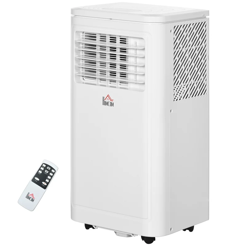 8000 BTU Mobile Portable Air Conditioner with Cooling, Dehumidifier, Portable AC Unit, Cream White