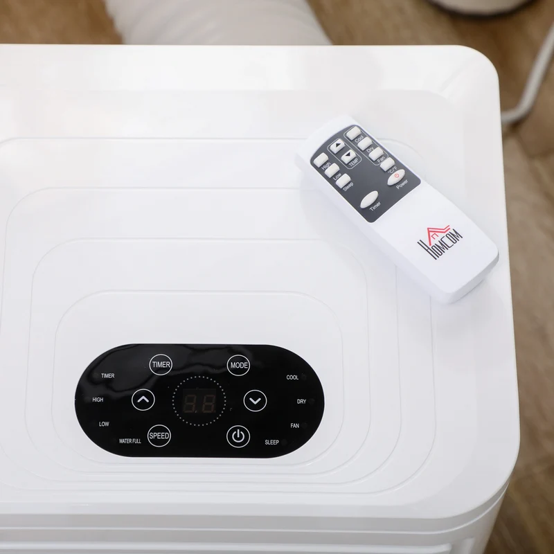 8000 BTU Mobile Portable Air Conditioner with Cooling, Dehumidifier, Portable AC Unit, Cream White