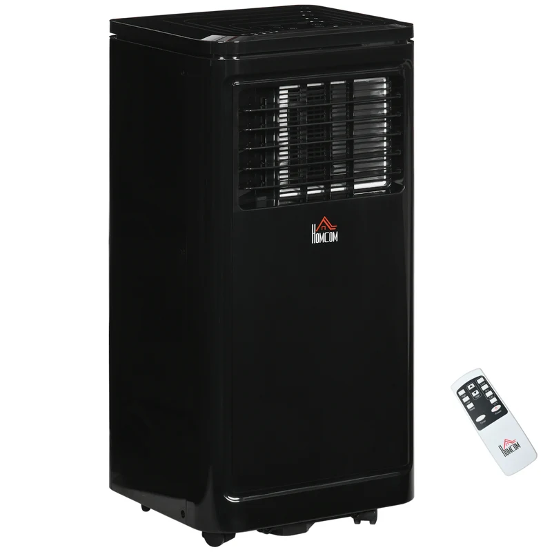 8000 BTU Mobile Portable Air Conditioner with Cooling, Dehumidifier, Portable AC Unit, Black