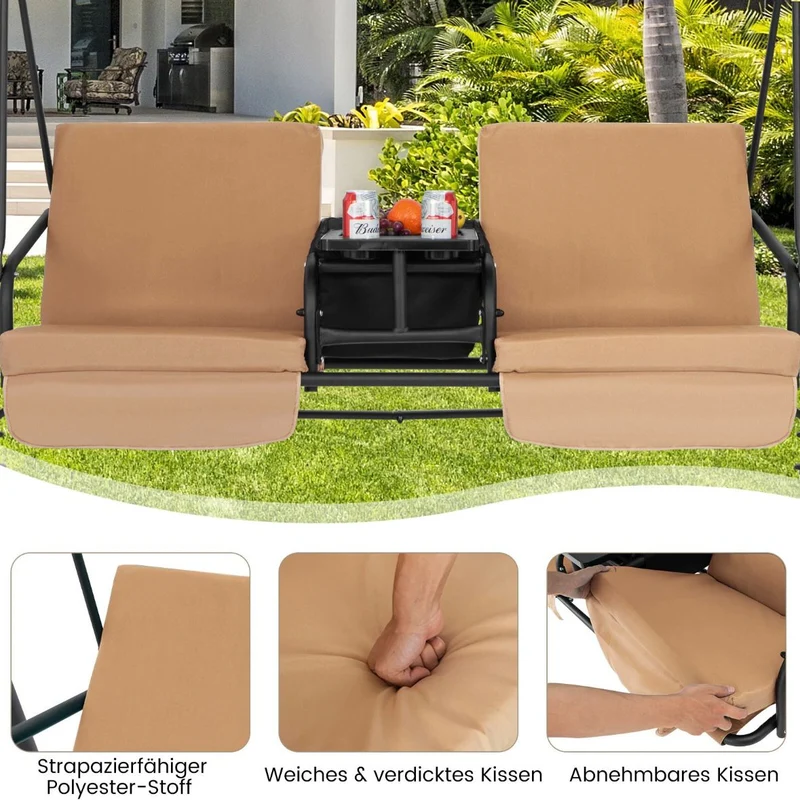 Hollywoodschaukel Gartenschaukel 2 Sitzer