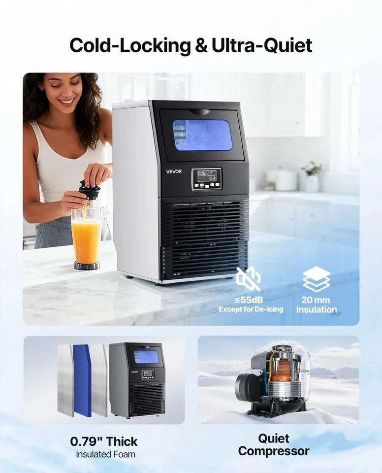 Kommerzieller Eiswürfelbereiter Eiswürfelmaschine 36kg/Tag