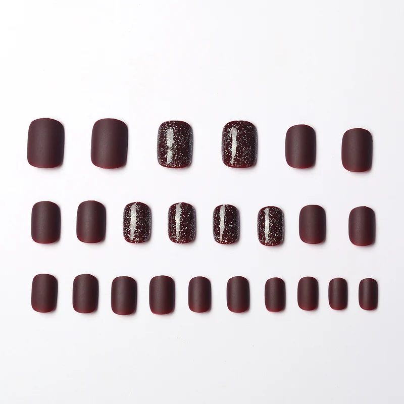 Glitzerndes Press-On-Nagelset