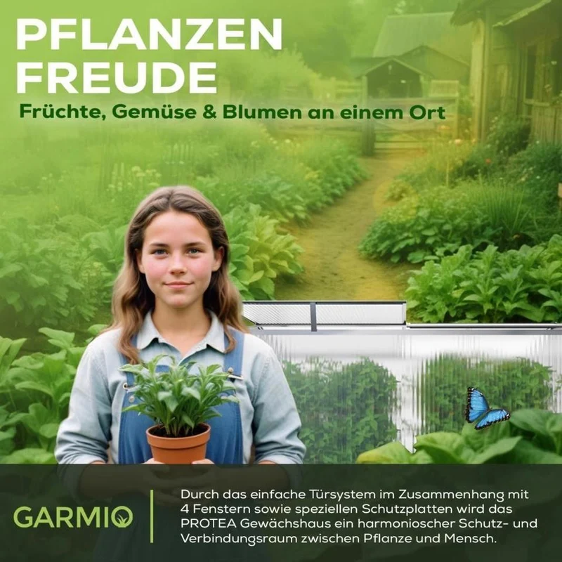 2er Set Gewächshaus Beet Frühbeet Gartenhaus