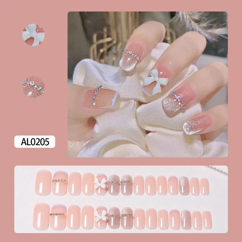 Glamourös Dekorativer Druck-Nagelset