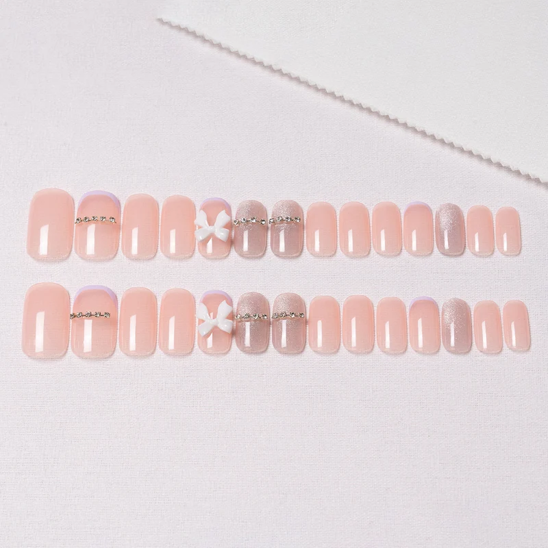 Glamourös Dekorativer Druck-Nagelset