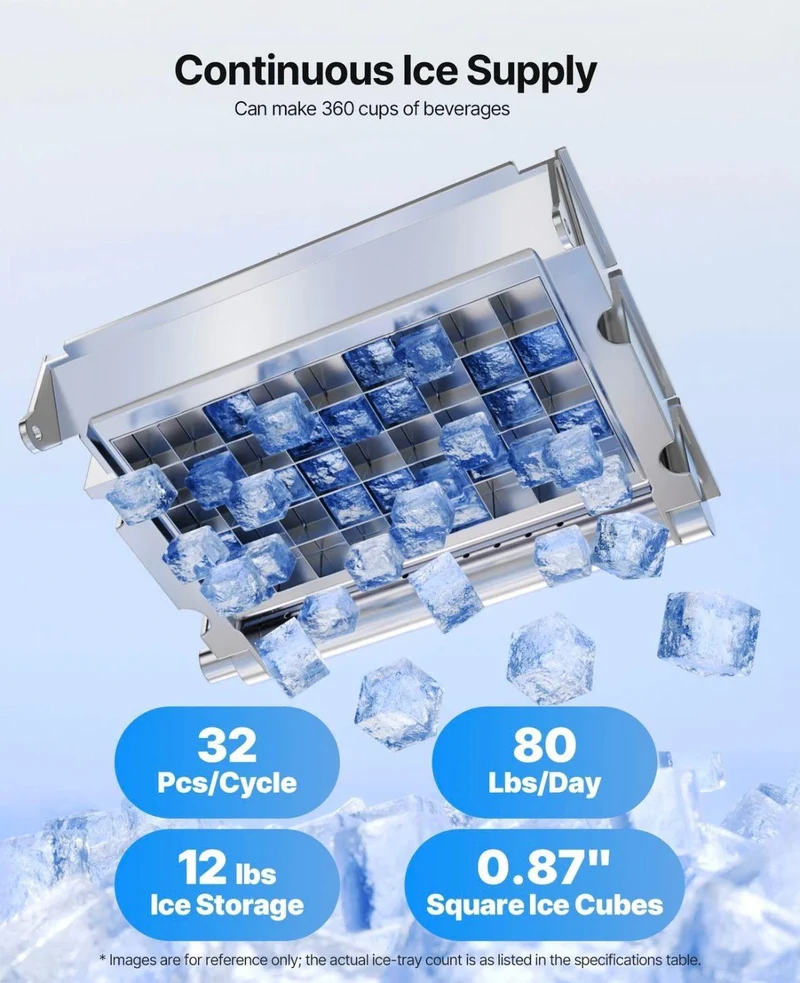Eiswürfelmaschine 36kg täglich Eisbereiter