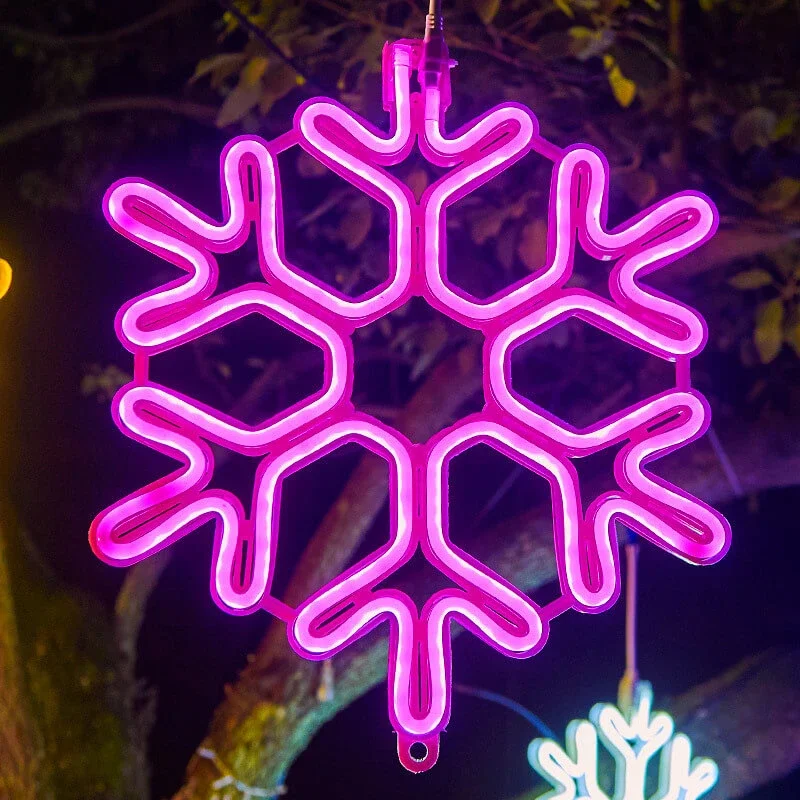 Skanto | Wasserdichte LED-Schneeflocken-Leuchte für festliche Winterdekoration