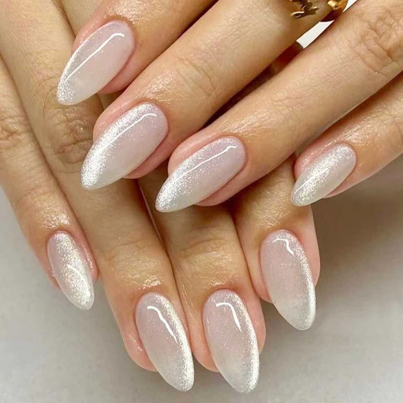 Glitzernde Ombre Stiletto Press-On Nägel