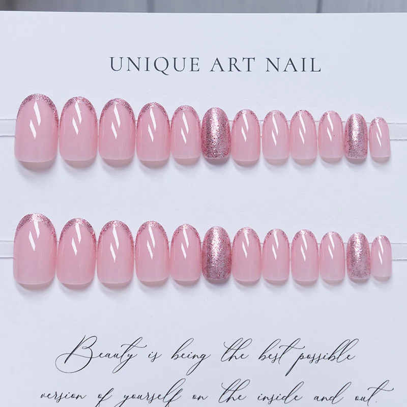 Glitzer Ombre Nagelverlängerungen