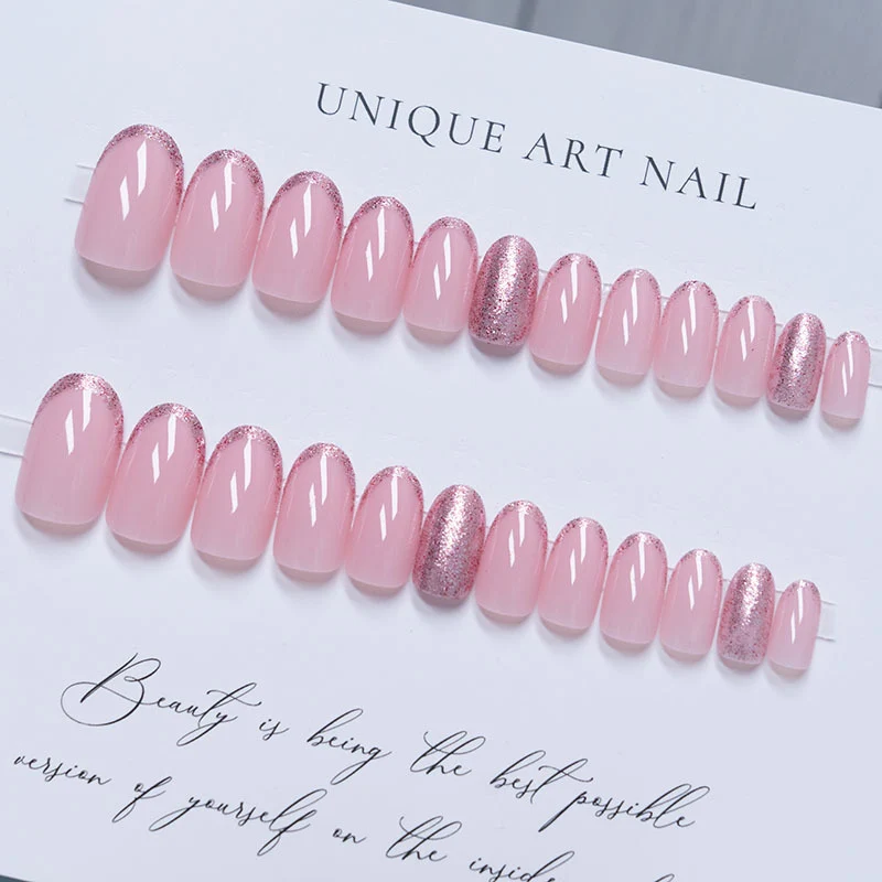 Glitzer Ombre Nagelverlängerungen
