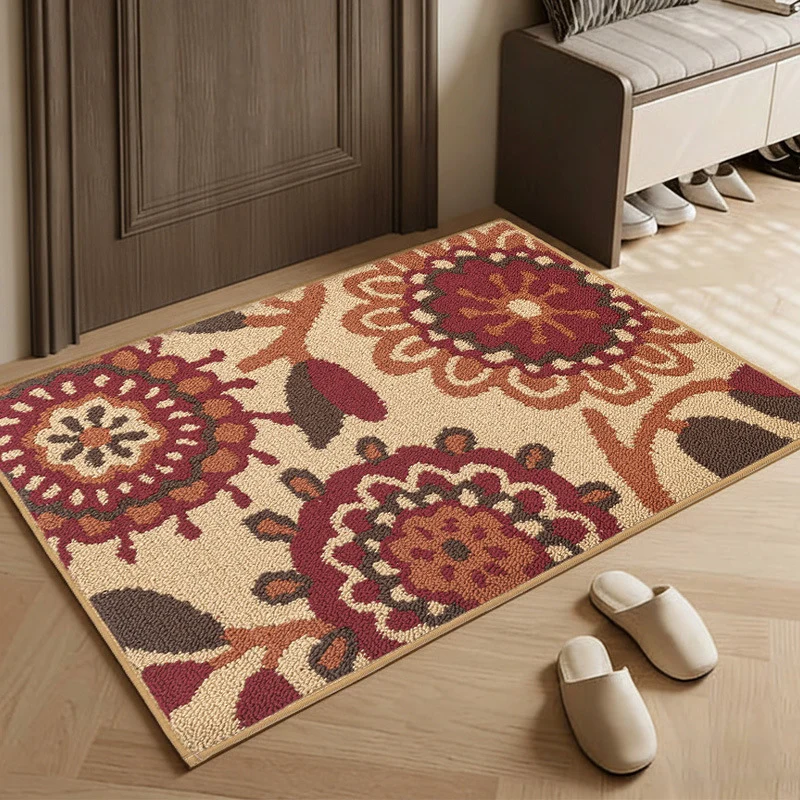 Künstlerischer Floraler Teppich