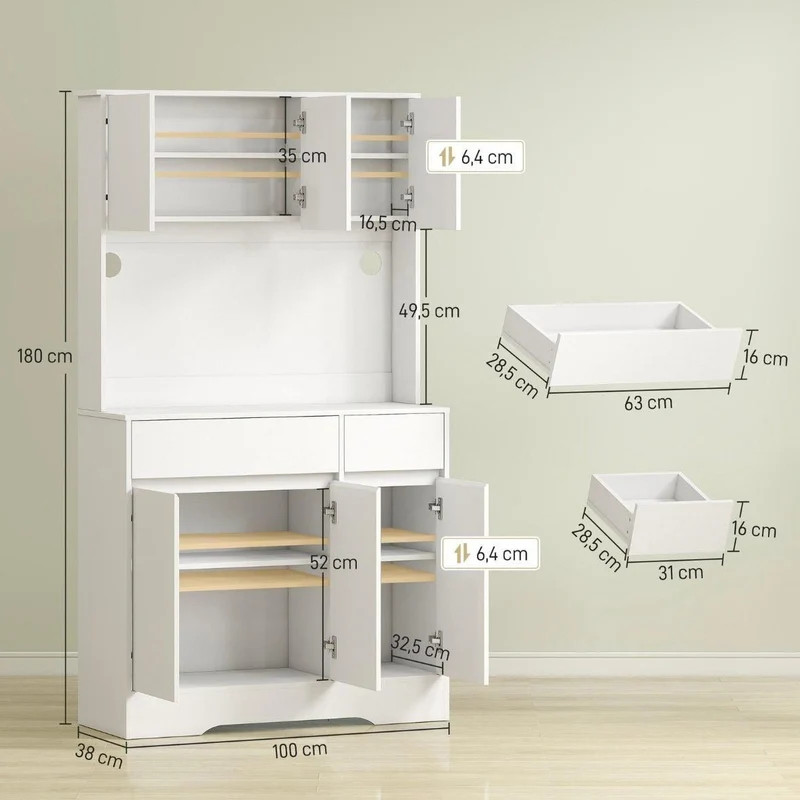 Küchenschrank 180cm Küchenregal