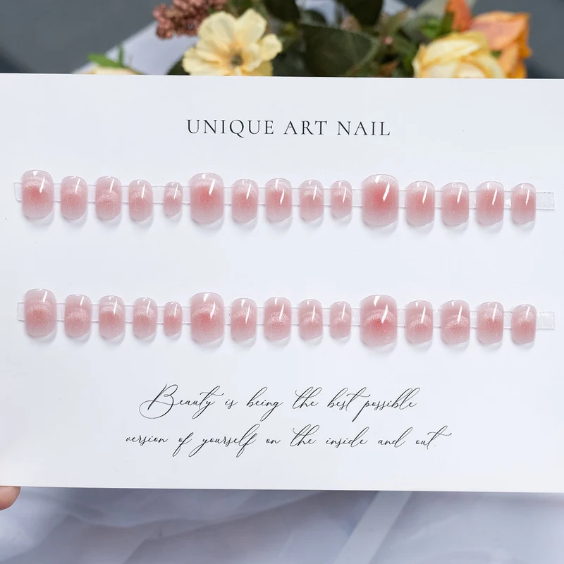 Glitzerndes Ombre Press-On Nagelset