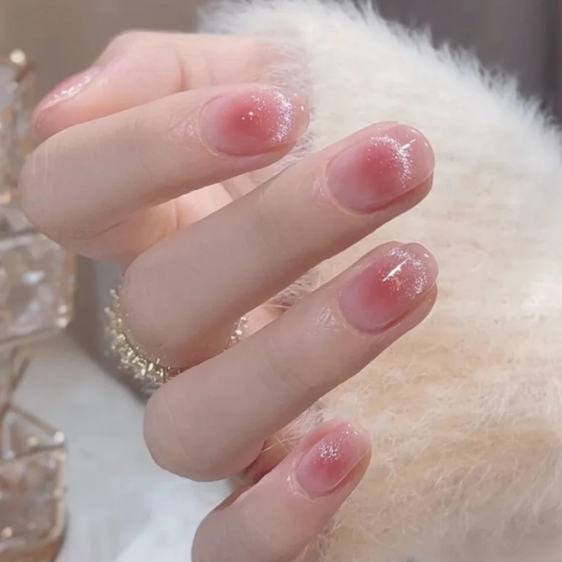 Glitzerndes Ombre Press-On Nagelset