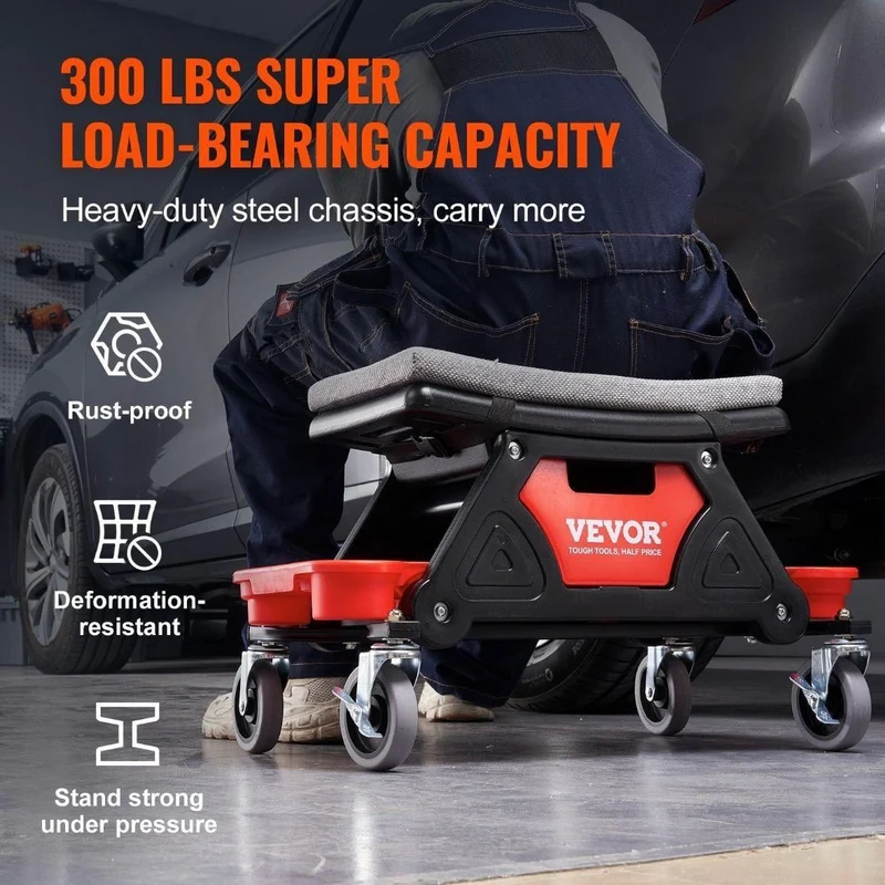 Werkstatthocker rollbar 360° drehbar