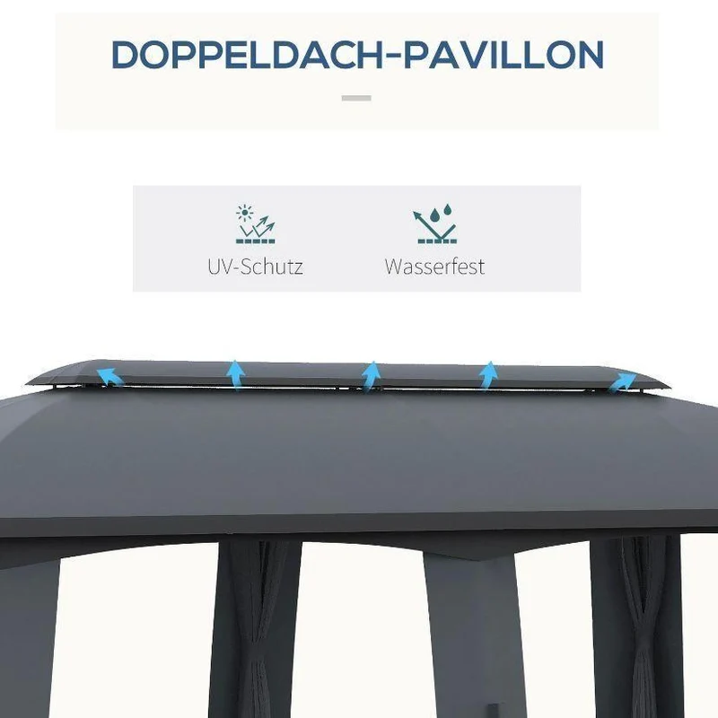 Gartenpavillon Pavillon 3x6m