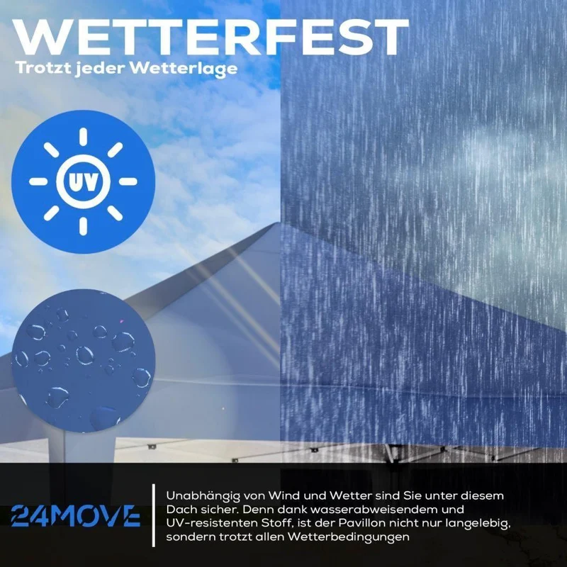 Pavillon 3x3m Überdachung Zelt