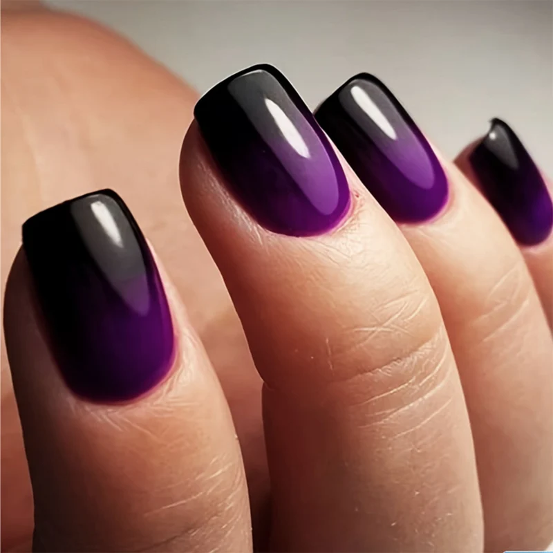 Glänzendes Gradient Press-On Nagelset